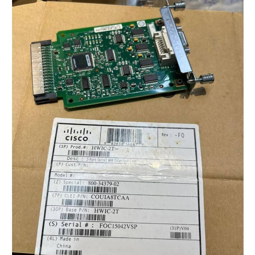 Card HWIC-2T Cisco 2 Port Serial WAN Interface Card mới 100% bh 3 tháng full box
