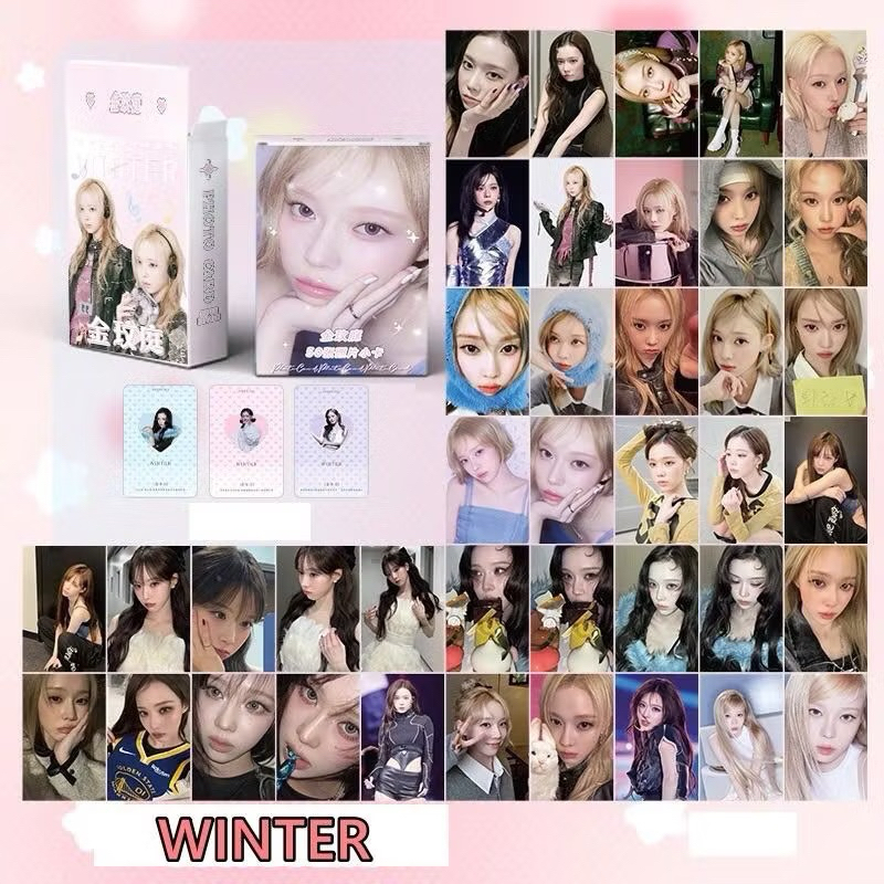 Set 50 photo card unoff Hologram AESPA-WINTER 2025