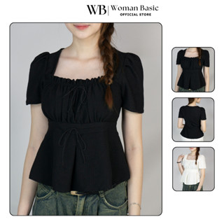 Áo thun nữ cộc tay cổ vuông che khuyết điểm cho các bạn có bụng và bắp tay to chất vải co giãn thoáng mát cho hè AT15