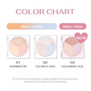 Phấn Bắt Sáng Peripera Ink V Highlighter 3 ô