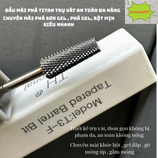 Đầu mài phá trụ vát titan usa đa năng mài phá sơn gel, bột đắp, gờ móng úp,gầm móng,khoé bột