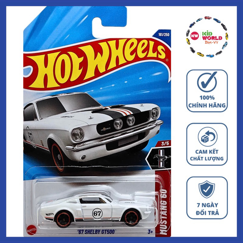 Xe mô hình Hot Wheels basic '67 Shelby GT500 HYY93.