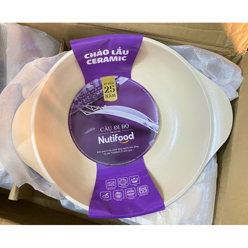 Chảo lẩu Ceramic 28cm Greencook