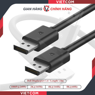 Cáp Dell Displayport 1.4 (New / 1.8 Mét) - Bóc Màn Hình Dell Cao Cấp