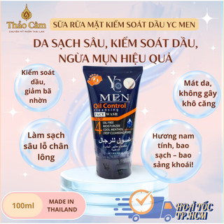 Sữa Rửa Mặt Nam Thái Lan YC Oil Control 100ml – Kiểm Soát Nhờn, Mát Lạnh Menthol, Làm Sạch Sâu