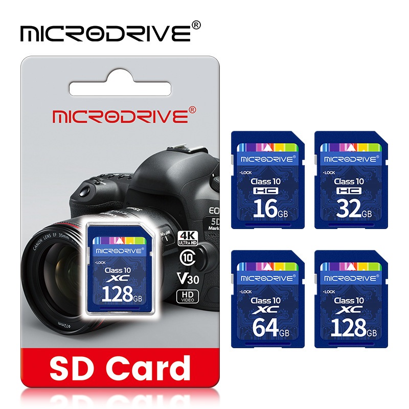 Thẻ nhớ SD card 16GB 32GB 64GB 128GB SD card tốc độ cao hãng Microdrive