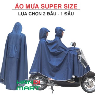Áo mưa cánh dơi 2 đầu - 1 đầu Super Size & Áo mưa 2 người - 1 người Size 5XL vải Dù siêu bền Hasu