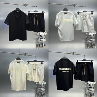 Bộ quần nam boy phố ESSENTIALS SS2025, quần áo vải cotton khô phong cách streetwear form rộng hot trend
