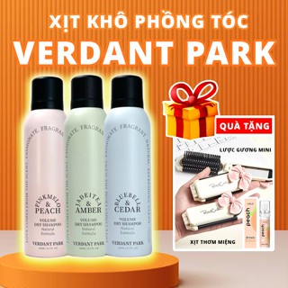 Xịt Khô Phồng Tóc VERDANT PARK 200ml Dầu Gội Khô Kiềm Dầu, Hết Bết Dính Tóc Mềm Mượt