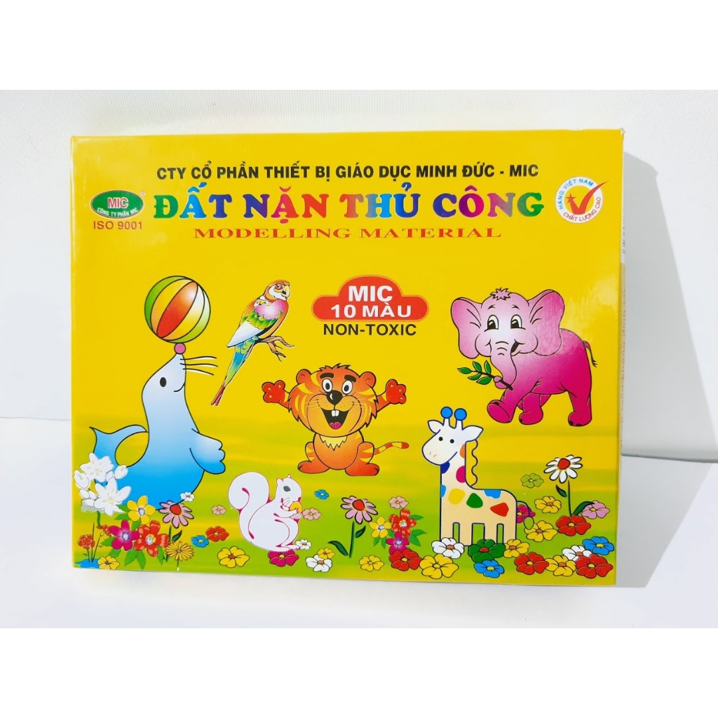 Đất Nặn 5 màu, 10 Màu Mic