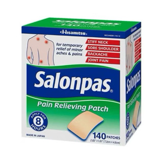 Miếng Dán Salonpas Mỹ Hộp 140 miếng (7 gói x 20 miếng)