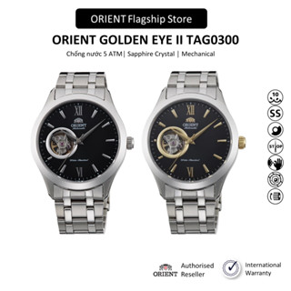 Đồng hồ cơ nam Orient Golden Eye II TAG0300 Open heart phong cách mạnh mẽ, kính sapphire chính hãng