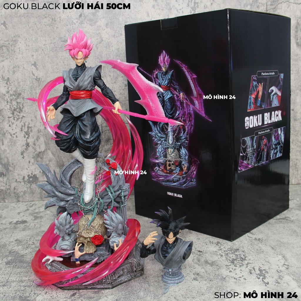 [CAO 50CM] Hàng siêu to Mô hình đồ chơi trang trí decor Black Goku Lưỡi hái 50cm gokublack dragonbal