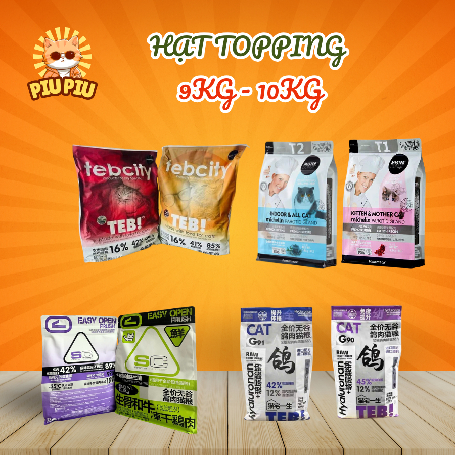 (9KG) Hạt mèo Mister Donut T1 và T2 , Teb G90 G91, SC túi 9kg-10kg - PiuPiuPet
