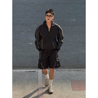 SÉT Áo khoác dù + SHORT FAFIC Nylon Track áo jacket dù 2 lớp chất dày dành cho nam nữ FAFIC STUDIO