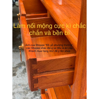 kệ sách, kệ bày đồ gỗ gõ, hương đá ngang 58 sâu 34 cao 89cm nhiều tông màu