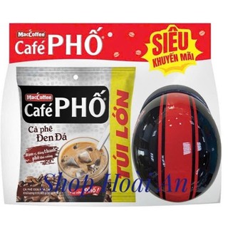 (Túi lớn) Cà phê phố đen đá bịch ( 30- 50 gói * 16g)