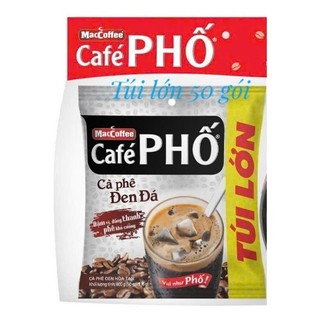 (Túi lớn) Cà phê phố đen đá bịch ( 30- 50 gói * 16g)