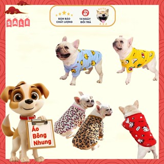 Áo cho chó mèo - Áo bông nhung ấm áp,mềm mại cho chó mèo thú cưng