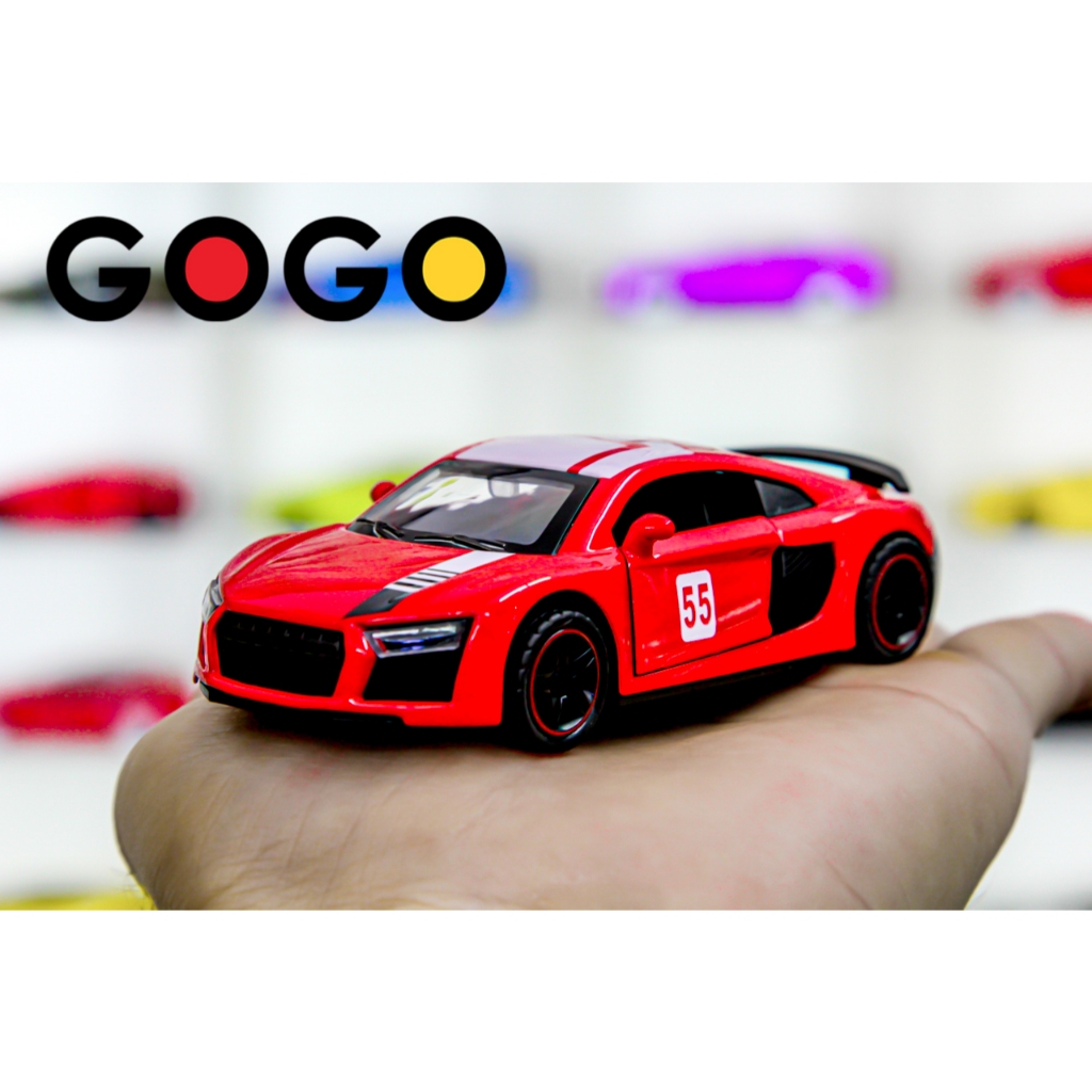 Xe mô hình Audi R8 1:43 Đỏ bằng kim loại