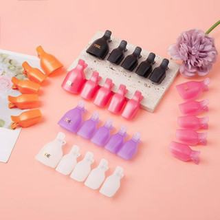 Kẹp ủ tháo gel móng chân - Bộ 5 kẹp nhựa bền chắc chuyên dụng cho dân làm móng