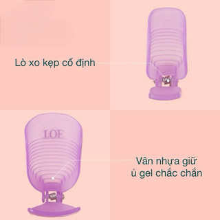 Kẹp ủ tháo gel móng chân - Bộ 5 kẹp nhựa bền chắc chuyên dụng cho dân làm móng