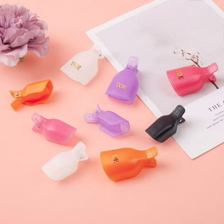 Kẹp ủ tháo gel móng chân - Bộ 5 kẹp nhựa bền chắc chuyên dụng cho dân làm móng