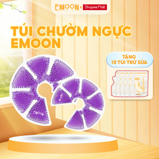 Túi chườm ngực thông tia sữa Emoon, chườm nóng lạnh hỗ trợ kích sữa, giảm đau ngực (1 hộp 2 chiếc)
