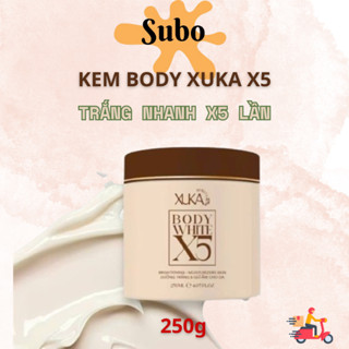 Kem Body XUKA X5 Hỗ Trợ Dưỡng Trắng Da Body Cho Da Đen Lì Khó Trắng Hộp 250g