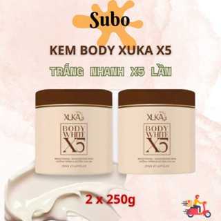 Combo 2 Hộp Kem Dưỡng Thể XUKA X5 Hỗ Trợ Dưỡng Trắng Hộp 250g 