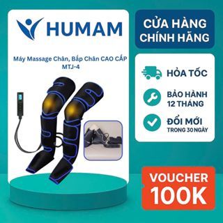 Máy Massage Chân – Bắp Chân – Đầu Gối HUMAM MTJ-4 | Công Nghệ Khí Nén Nhật Bản | 3 Mức Nhiệt Trị Liệu | Hỗ Trợ Suy Giãn