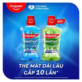 Nước súc miệng Colgate Bạc hà/trà xanh 750ml