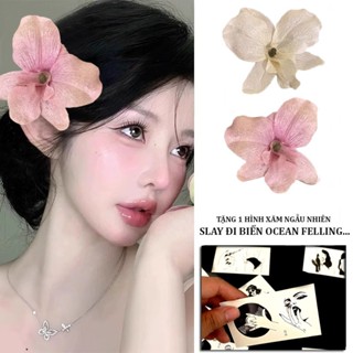 🌸(MẪU MỚI) Kẹp tóc hoa lan giả cao cấp – Kẹp cài tóc nữ xinh xắn, cố định tóc mái, phụ kiện thời trang nhẹ nhàng ✨335177