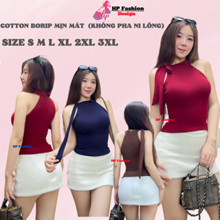  Áo yếm ba lỗ cột nơ áo tanktop nữ ôm body  vải cao cấp co giãn  thoáng mát thấm hút mồ hôi  có bigsize mùa hè HP40 