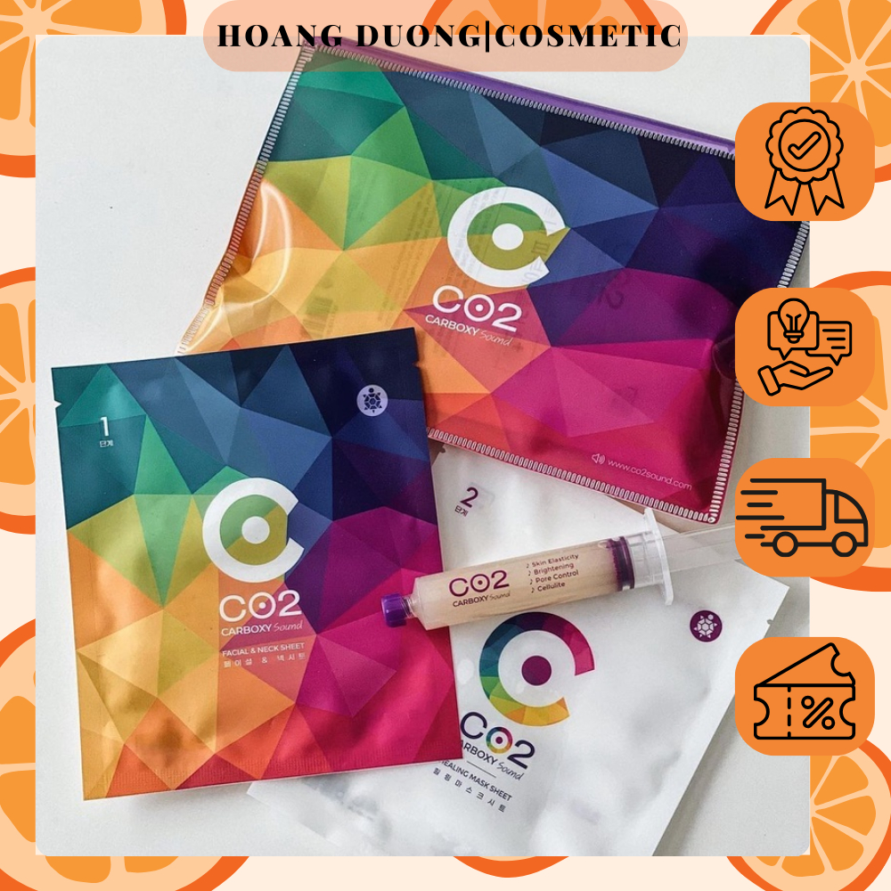 Bộ mặt nạ thải độc CO2 Carboxy Sound Ribeskin sạch sâu căng bóng 5set