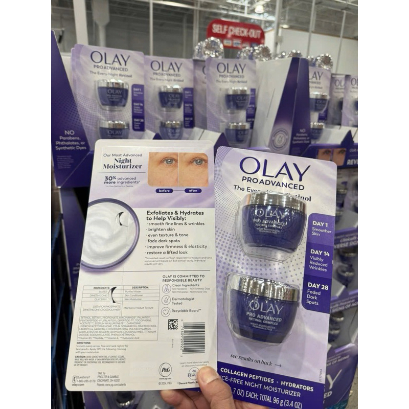 [US]Kem Olay Tím dưỡng ban đêm OLAY ADVANCED RETINOL COMPLEX 48g của Mỹ