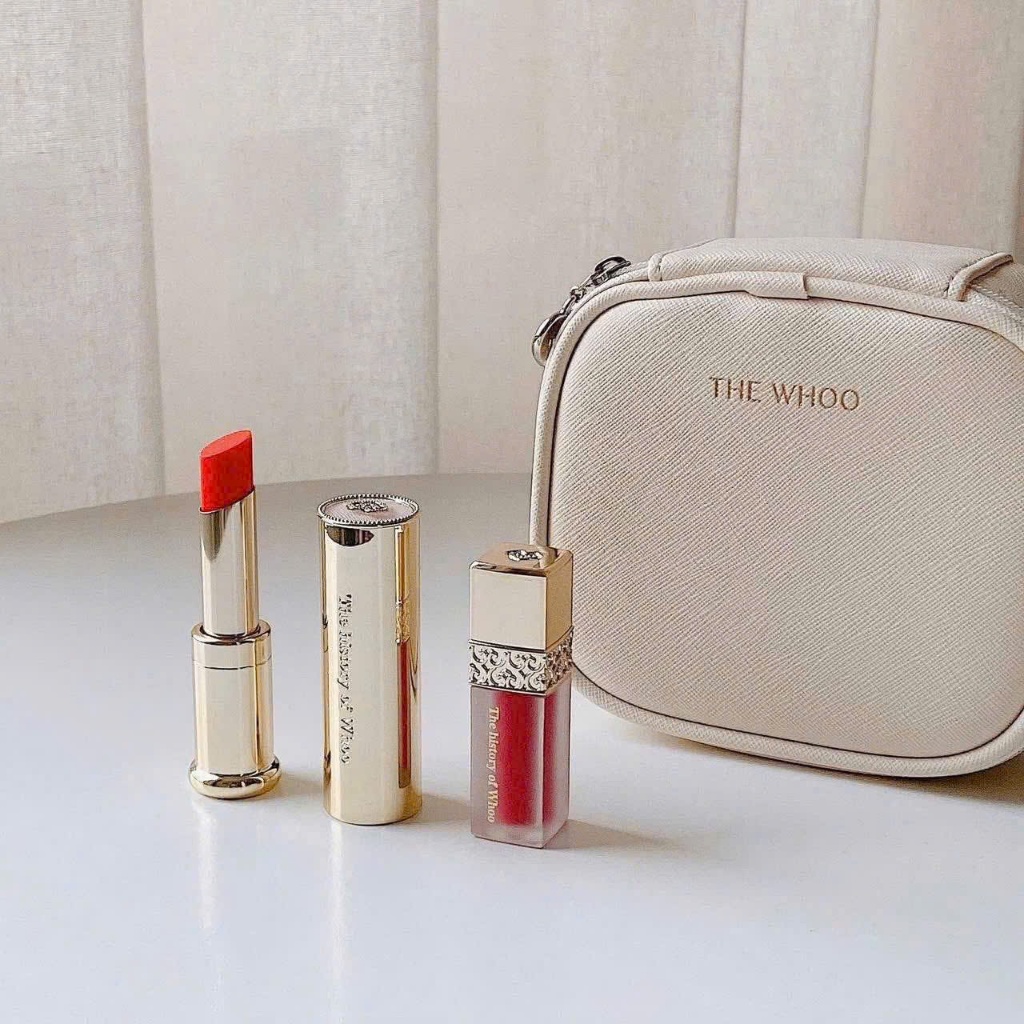 [nội hàn không tem] Son dưỡng môi Whoo Mi Glow Lip Balm SPF10 (SON DƯỠNG CAM TẶNG KEM HỒNG ĐẤT)
