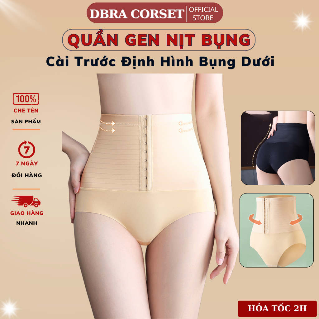 Quần Gen Nịt Bụng Cài Trước Tạo Eo Thon Định Hình Bụng Dưới Nâng Mông – DBRA CORSET GB.75