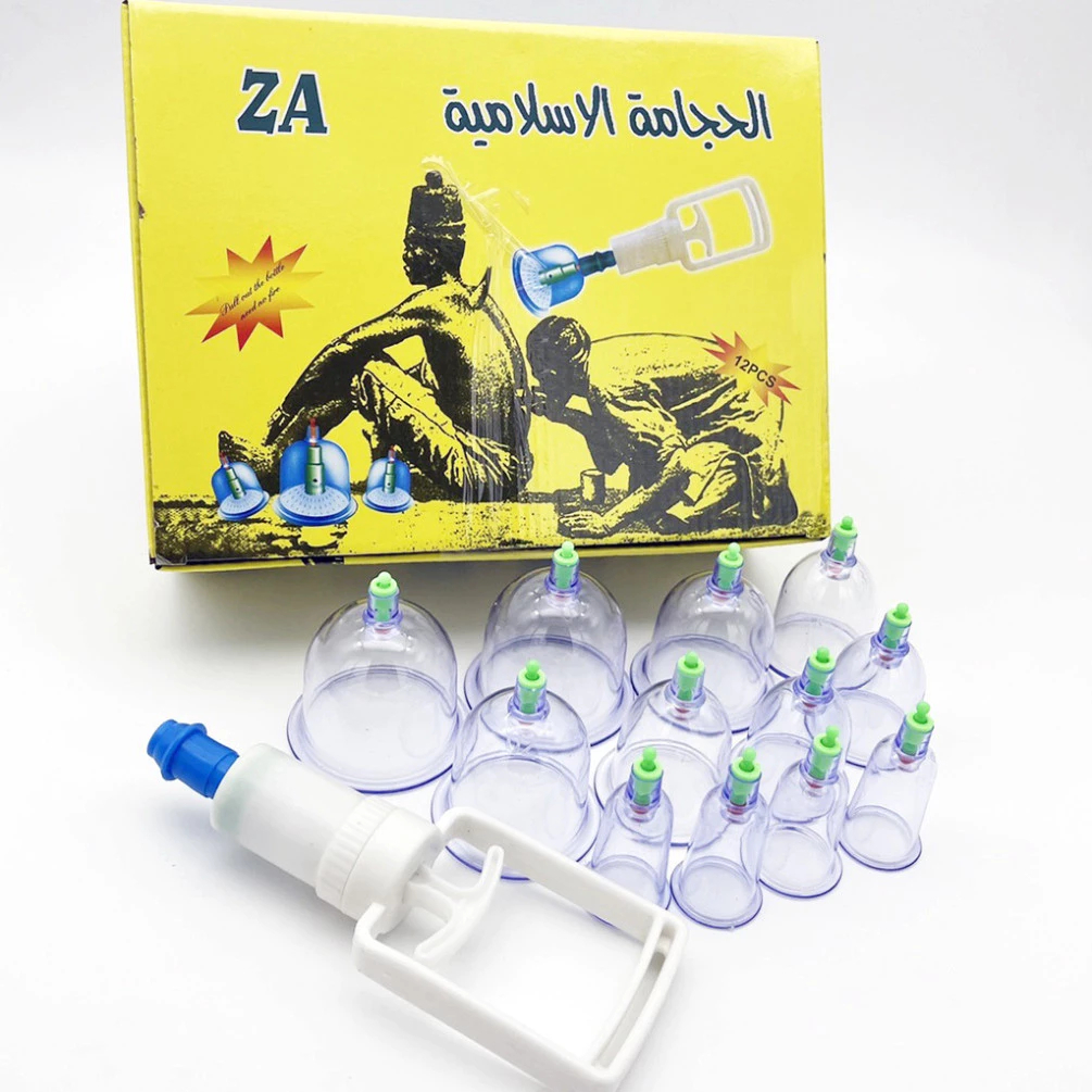 Bộ Giác Hơi 12 Ly Nhựa Trong Suốt – Không Lửa, Không Bỏng, Không Truyền Nhiễm – An Toàn Cho Cả Gia Đ