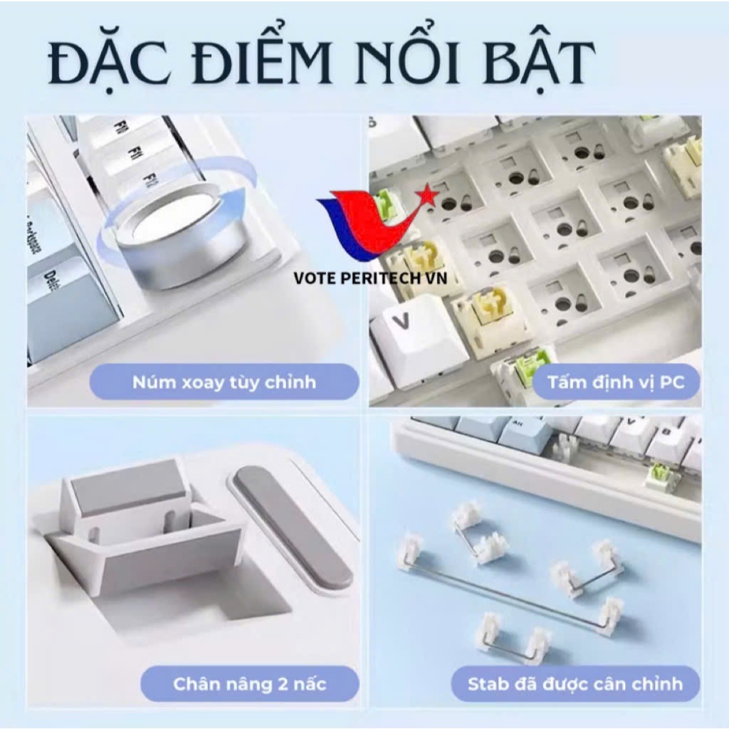 BÀN PHÍM CƠ KHÔNG DÂY AULA F75 - 3 MODEL KẾT NỐI/ LED RGB nhiều chế độ/ hỗ trợ hotswap | BigBuy360 - bigbuy360.vn