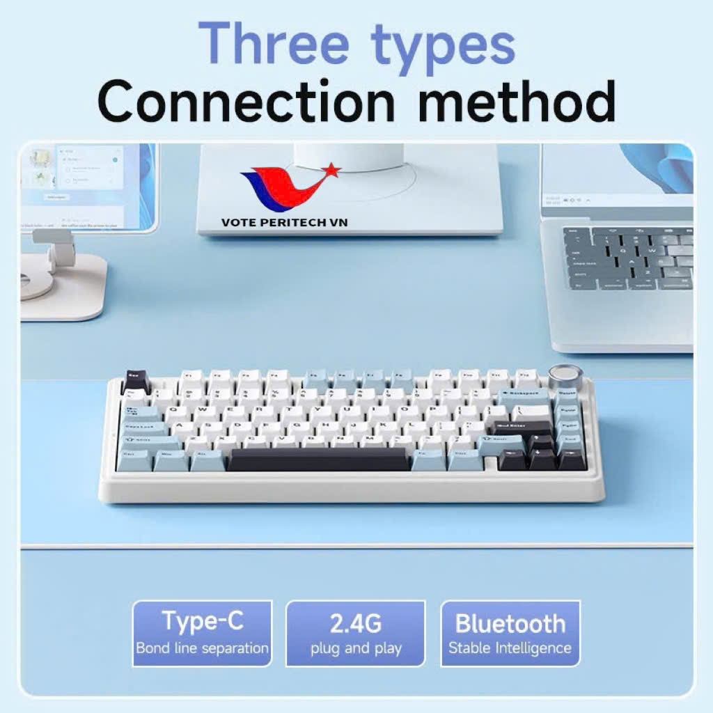 BÀN PHÍM CƠ KHÔNG DÂY AULA F75 - 3 MODEL KẾT NỐI/ LED RGB nhiều chế độ/ hỗ trợ hotswap | BigBuy360 - bigbuy360.vn