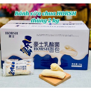 Thùng Bánh sữa chua ông già Horsh 2Kg (84-88 cái) thơm ngon DMN House, bánh sandwich sữa chua thơm béo ngọt dịu G41