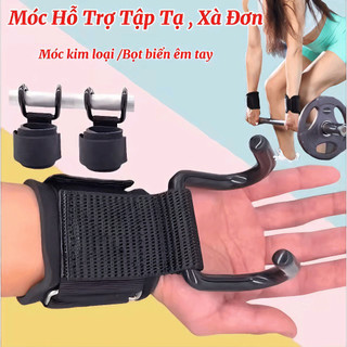 Dây quấn cổ tay có móc nâng tạ - Hỗ trợ kéo xà, tập lưng - B17