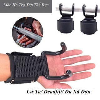 Dây quấn cổ tay có móc nâng tạ - Hỗ trợ kéo xà, tập lưng - B17