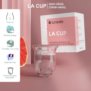 Cốc nguyệt san La Cup Luneale không đuôi 3 size S/M/L silicon y tế nhập khẩu Pháp