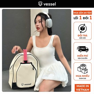  Balo thể thao thời trang đựng vợt Pickleball Vessel da PU cao cấp chống thấm hạn chế trầy xước 