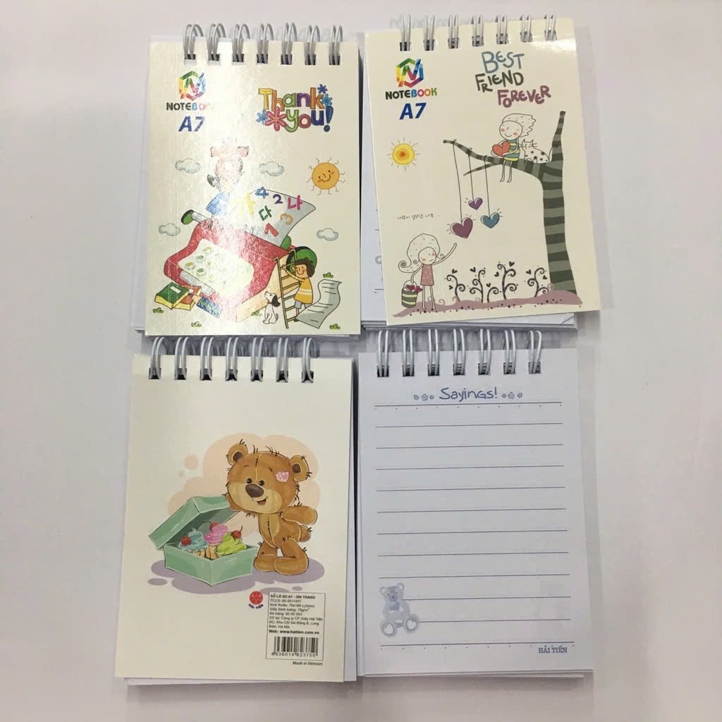 Sổ lò xo A7 200tr (70x100)