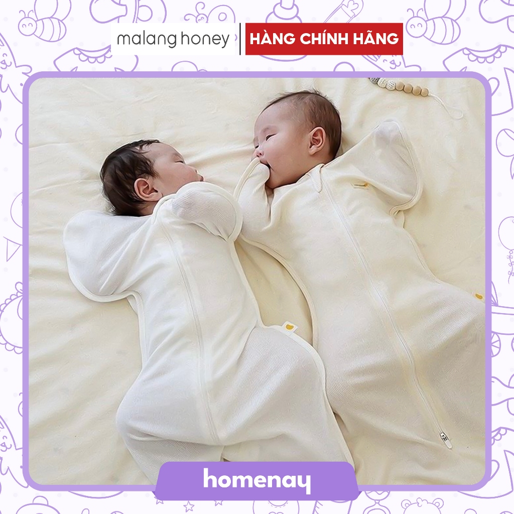 Nhộng chũn vải tre bamboo/ mesh lưới cho bé Malang Honey/ Dotori Chính Hãng Hàn Quốc (Mẫu mới)