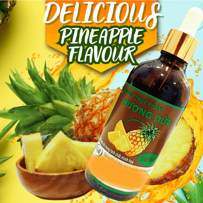 Hương Dứa - Pineapple Flavour - Hương liệu dùng cho Bánh, Kẹo, Nước Giải Khát Ngon - An Toàn Cho Sức Khỏe - T&T