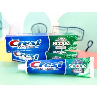 [ mẫu lớn 232g ] Kem đánh răng Crest Complete Extra Whitening + Scope Advanced 232g